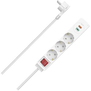 Steckdosenleiste Hama 223185, mit 1,4m Kabel