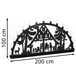Produktbild für Schwibbogen XXL-Schwibbogen Waldhaus, outdoor