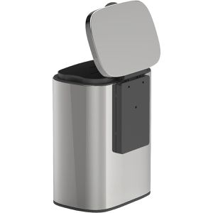 Produktbild für Mülleimer Wenko Sare, silber glänzend