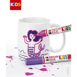 Produktbild für Porzellanstifte Marabu KiDS Porcelain &amp; Glass, Tassenset Mia