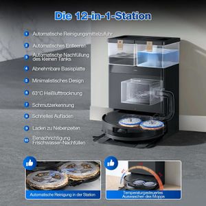 Produktbild für Saugroboter ECOVACS DEEBOT T50 MAX PRO OMNI Gen. 2, schwarz