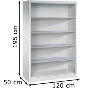 Produktbild für Werkzeugschrank CP-Möbel 8931-02, aus Metall, lichtgrau