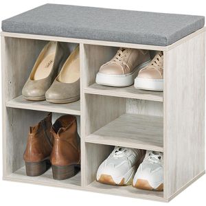 Produktbild für Schuhbank Kesper 15911, weiß gekälkt, aus Holz