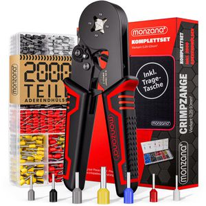 Crimpzange Monzana 108439, mit Aderendhülsen