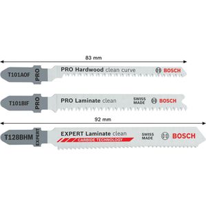 Produktbild für Stichsägeblätter Bosch PRO Laminate, 2607011947