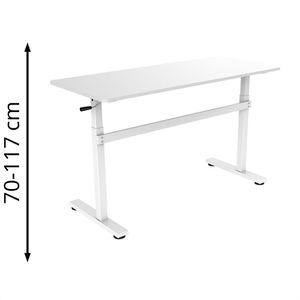Schreibtisch LogiLink EO0027, weiß / weiß