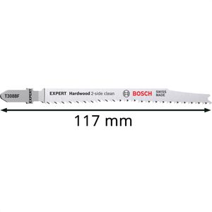 Produktbild für Stichsägeblätter Bosch Expert Hardwood 2-side clean, T 308 BF