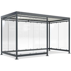 Personenunterstand WSM Köln K4 d/b BS, anthrazit, aus Metall