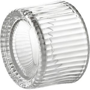Produktbild für Teelichthalter Nordstern NS-59834, Geriffelt, transparent