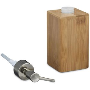 Produktbild für Seifenspender Relaxdays Bambus eckig, 100202250