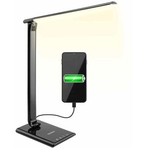 Produktbild für Schreibtischlampe Monzana Cataleya, schwarz, LED, dimmbar