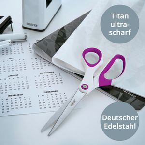 Produktbild für Büroschere Leitz WOW Titan, 5319-21-62, mit Softgrip