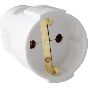 Produktbild für Schutzkontakt-Kupplung as-Schwabe 45011, weiß