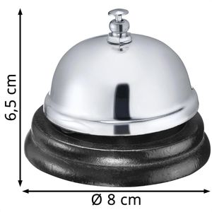 Produktbild für Tischglocke Westmark Apart, silber, 6,5x8cm (HxØ)