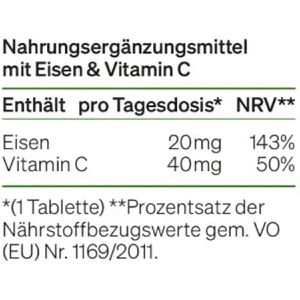 Produktbild für Eisen natural-elements 240 Tabletten