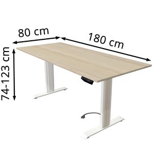 Produktbild für Schreibtisch Kerkmann Move 1 advance, ahorn / weiß