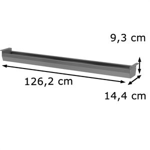 Produktbild für Kabelwanne Hammerbacher KC16/G, graphit