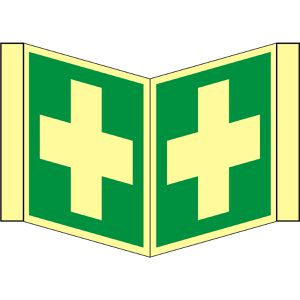 Produktbild für Hinweisschild Abtec ISO 7010 E003 Kunststoff, Nasenschild