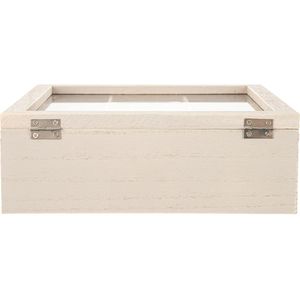 Produktbild für Teebox Zeller 15115, für Teebeutel, braun, aus Holz