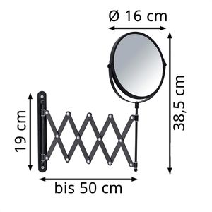 Produktbild für Kosmetikspiegel Wenko Teleskop Exclusiv, Ø 16 cm