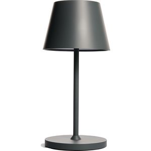 Tischlampe Rolf-Kern Club, grau, LED, warmweiß