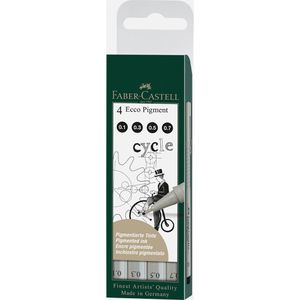 Produktbild für Fineliner Faber-Castell Ecco Pigment, schwarz