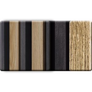 Produktbild für Akustikpaneel Kosche LuxLine 3D, Eiche und anthrazit