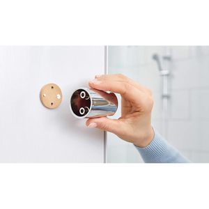 Produktbild für Duschabzieher Tesa Duschwischer Spaa, aus Metall, verchromt