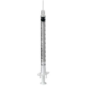 B.Braun Spritze Omnican 100, U-100, 1ml, mit Kanüle, Einweg, steril, 0,3 x 12mm100 Stück , 100 Stück