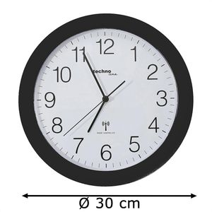 Produktbild für Wanduhr Technoline WT 8000, Kunststoff, analog, Funkuhr