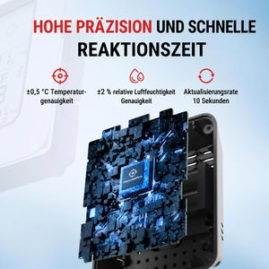 Produktbild für Thermo-Hygrometer ThermoPro TP350, mit LC-Display, digital