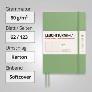 Produktbild für Notizbuch Leuchtturm1917 Medium, 361592, Karton Softcover