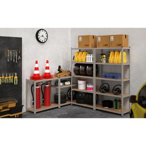 Produktbild für Schwerlastregal Monzana 101370, 5 Holzböden
