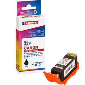 Produktbild für Tinte Edding EDD-239 für Canon PGI-520BK