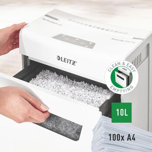 Produktbild für Aktenvernichter Leitz 8090 IQ 6X Protect Premium, weiß
