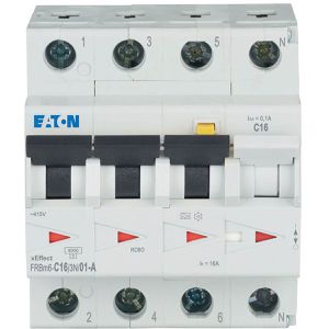 Produktbild für FI-LS-Schalter Eaton FRBM6-C16/3N, 230 / 400V, 10kA, 3-polig+N