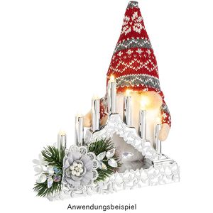Produktbild für Lichterbogen Ideen-mit-Herz 013164-03, Mini, silber