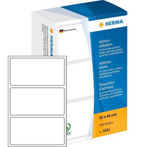 Adressetiketten Herma 4311, weiß