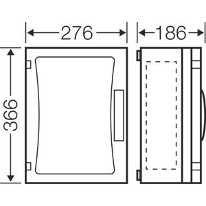 Produktbild für Leergehäuse Hensel FP 0241, wasserdicht IP65 für außen
