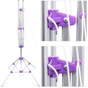Produktbild für Wäschespinne Relaxdays 10018371, silber