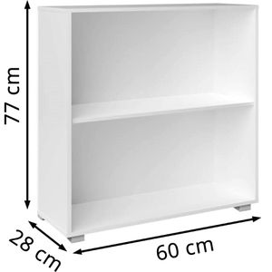 Produktbild für Bücherregal CASARIA Vela, 106612, weiß