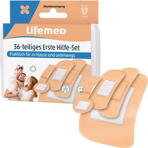 Pflaster Lifemed Erste-Hilfe-Box, 36 Strips