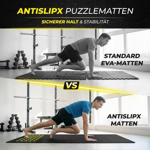 Produktbild für Bodenschutzmatte bemaxx AntislipX Puzzlematte, anthrazit
