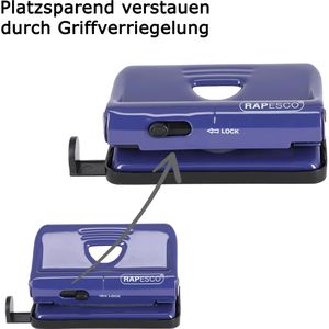 Produktbild für Locher RAPESCO 810, PF810ML1, blau