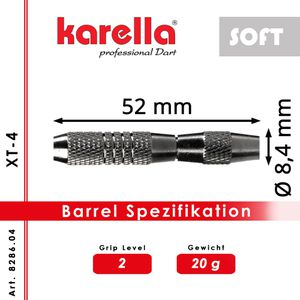 Produktbild für Dartpfeile Karella XT-4 Soft, 8286.04