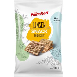 Filinchen Cracker Linsen-Snack Honig-Senf, 100g