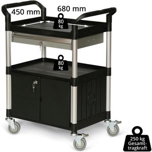 Produktbild für Tischwagen Matador HX-818D-1, aus Kunststoff