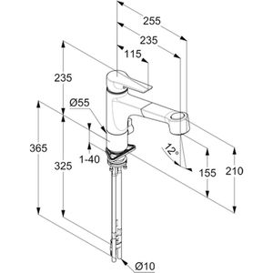 Produktbild für Küchenarmatur KLUDI MIX Multi 329450575, chrom