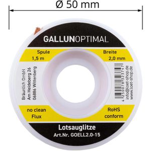 Produktbild für Entlötlitze GALLUNOPTIMAL GOELL2.0-15