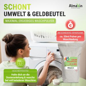 Produktbild für Waschmittel AlmaWin Konzentrat Lindenblüte, vegan